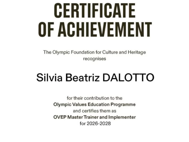 Congratulations for the OVEP Certification of Achievement!