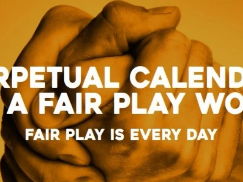 Perpetual Calendar for a fair play world – Fair Play is every Day